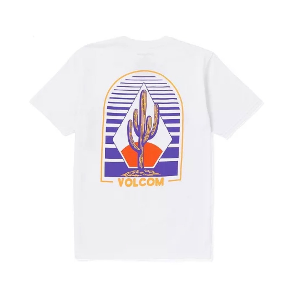 NWT Volcom Cactus Graphic T Shirt Men Medium White Desert Surf SkateT‑Shirt